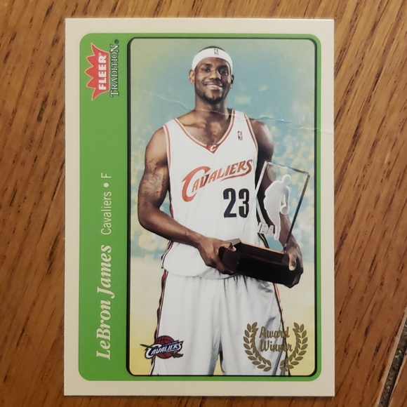 LeBron James fleer basketball card